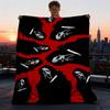 1pc Scream Mask Outdoor Flannel Throw Blanket Soft, Cozy, Warm All Season, Machine Washable,