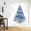 Blauer Stern Weihnachtsbaum Wandteppich Wandbehang Weihnachts-Festival Böhmischer Stil Hexerei Psychedelische Heimdekoration