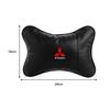 Car Neck Pillows Both Side Pu Leather Headrest Head Pain Relief Car Pillow For Mitsubishi ASX I200 Outlander Pajero Eclipse Lancer