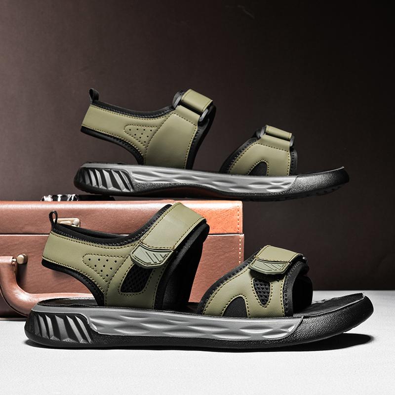 Fashion Sandals Men Summer Soft Sole Casual Roman Sandals Mens Shoes Trend Stylish Gladiator Men Platform Outdoor Beach Sandalias