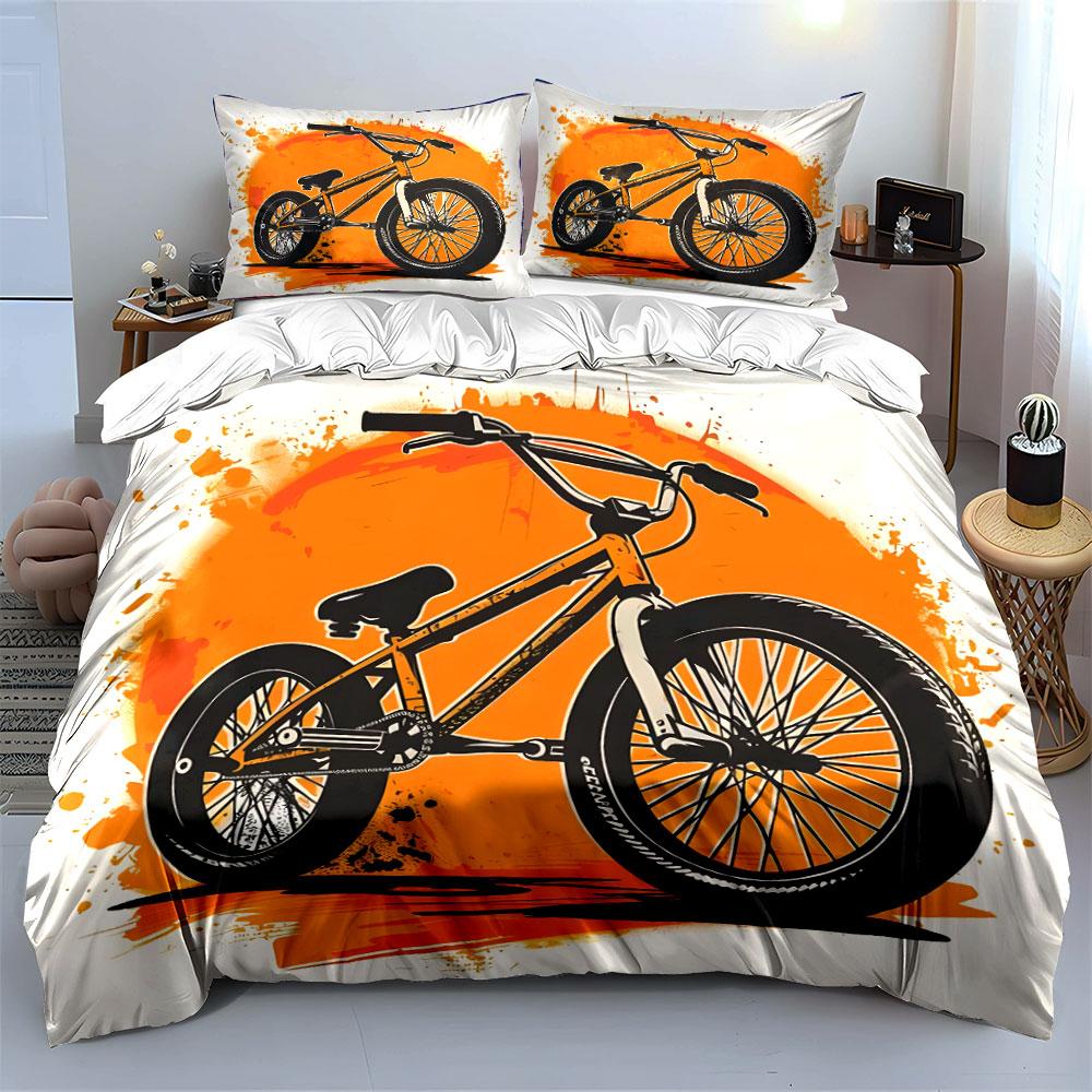 Set Bmx Urbano: Essenziali per il Ciclismo Freestyle Squisito Set Biancheria da Letto Tre Pezzi Regalo Per Bambini e Adulti