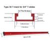 2PCS 800mm Limit Guide Rail Pusher DIY Modification Universal Slide Workbench Woodworking T-slot Track Woodworking Slide Track