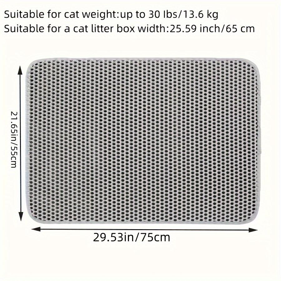 [Waterproof Cat Litter Mat] Odor Control, Waterproof Cat Litter Mat | Beautiful Honeycomb Cat Litter Box Catcher Pad, Double Layer, Urine Waterproof