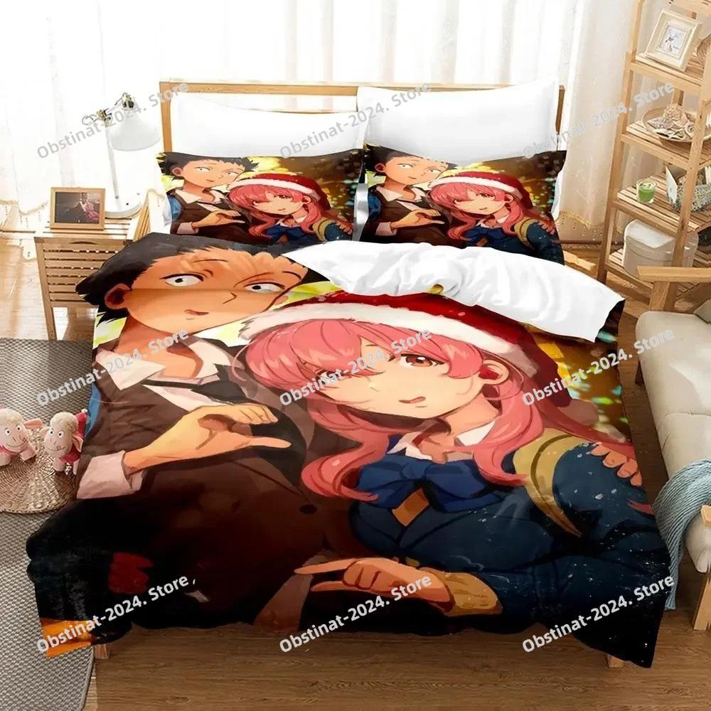 3d Anime Film A Silent Voice Bedding Set Printed Bed Set Duvet Cover Sheet Pillowcase Bed Soft Quilt Cover Full Queen King Size
