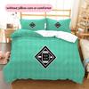 Borussia Mönchengladbach Pattern Bedding Quilt Set  Home Decoration  Gift (1 * duvet cover + 2 * pillowcase  without core).xwn