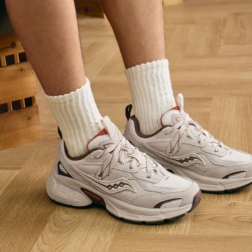 SAUCONY 2K CAVALRY Low Top Running Shoes Unisex Beige Brown - S79053-11