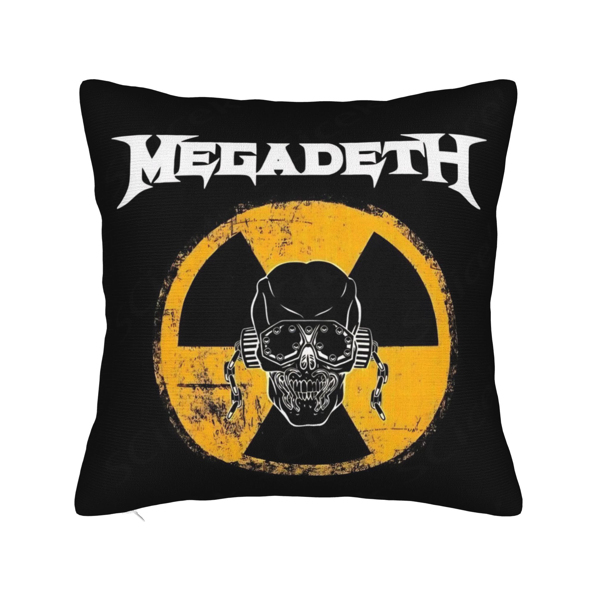 

M-Megadethed Band Pillow Case Vintage Pillow Cover Soft Pillowcases For Couch Sofa Bedroom 12x12Inch