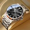 CARNIVAL Automatic Mechanical Watch Man European American Business Leisure Wristwatch Luxury Silver Luminous Waterproof Watch