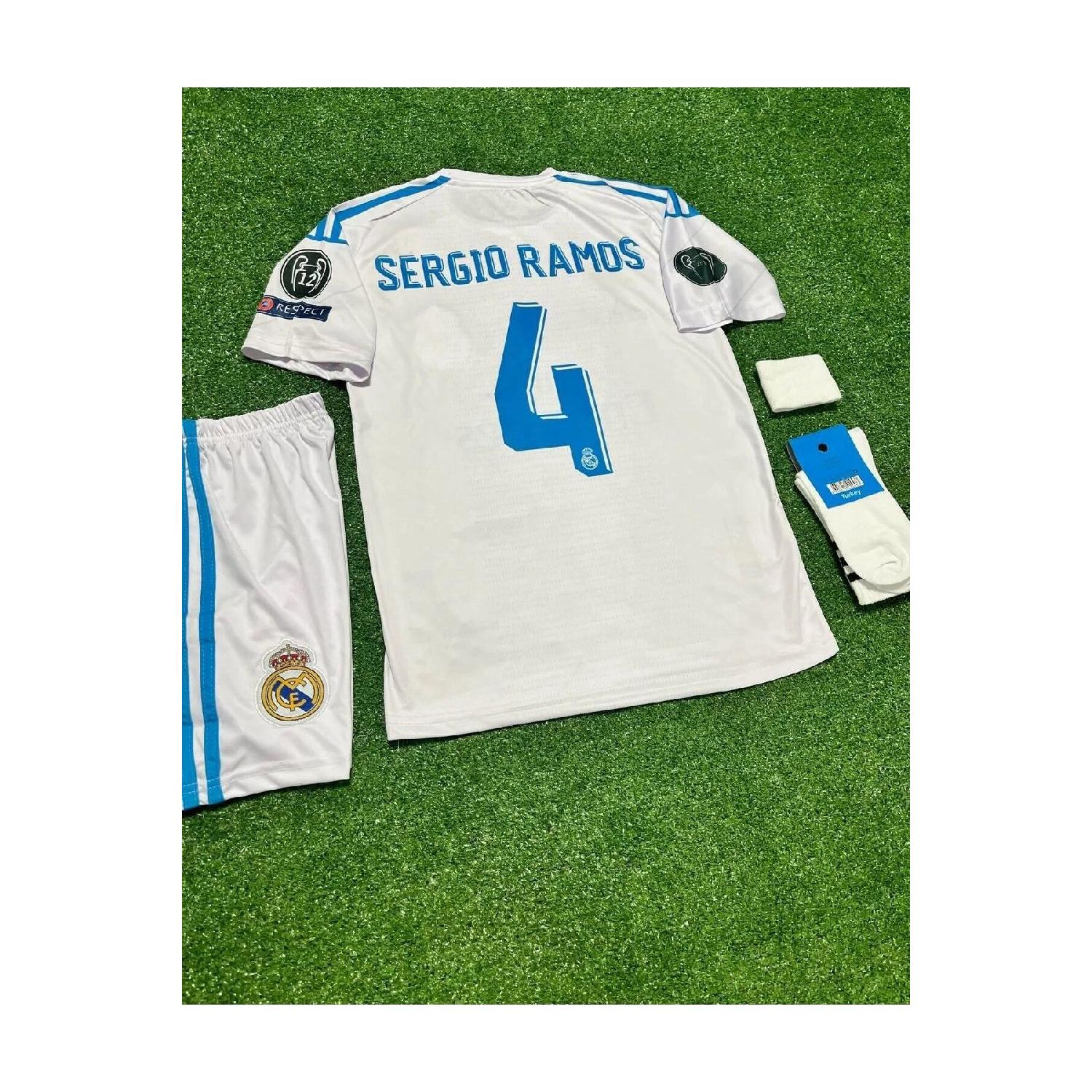 

2018 Kyiv Champions League Final Sergio Ramos Kids Jersey Set Of 4 3-4 Yaş