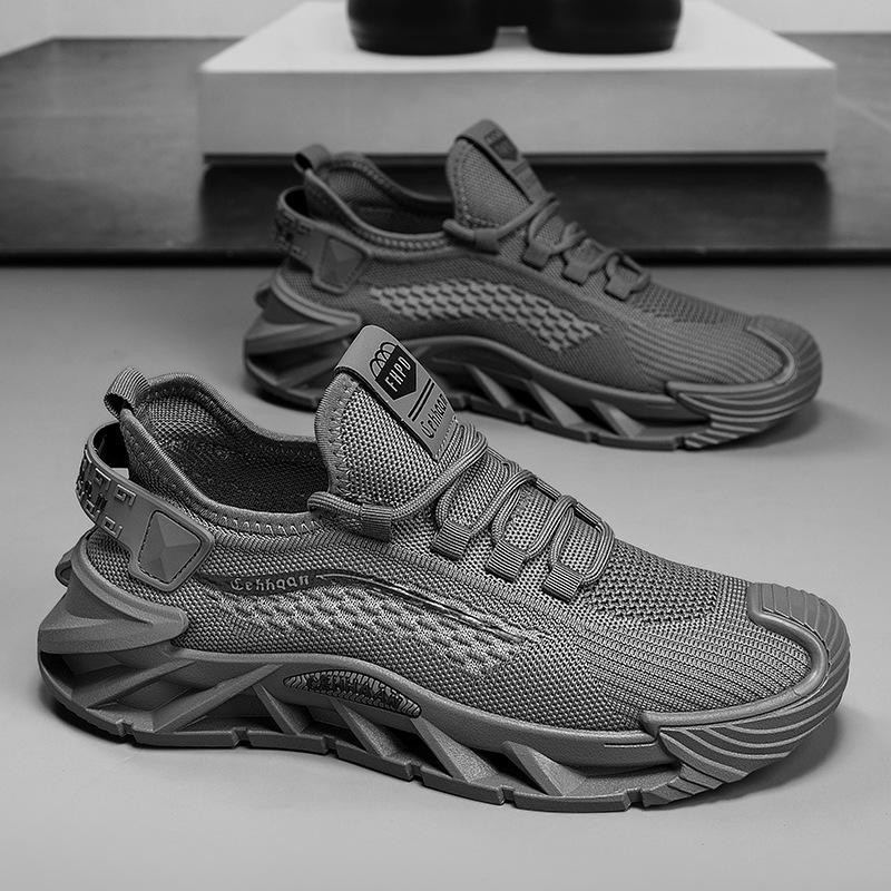 European Station Men's Shoes Live Summer Mesh Casual Sneakers Tide Teen Students Versatile Breathable Running Shoes