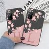 For Samsung Galaxy S25 Plus Ultra Phone Cases Cover Pink Letters Cute Flowers Pattern Soft Silicone Shell Bags Back TPU Fundas