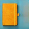 Creative Mini Pocket Notebook A6 Size Leather Cover Study Manual with Elastic Strap Liner Pages Office Supplies