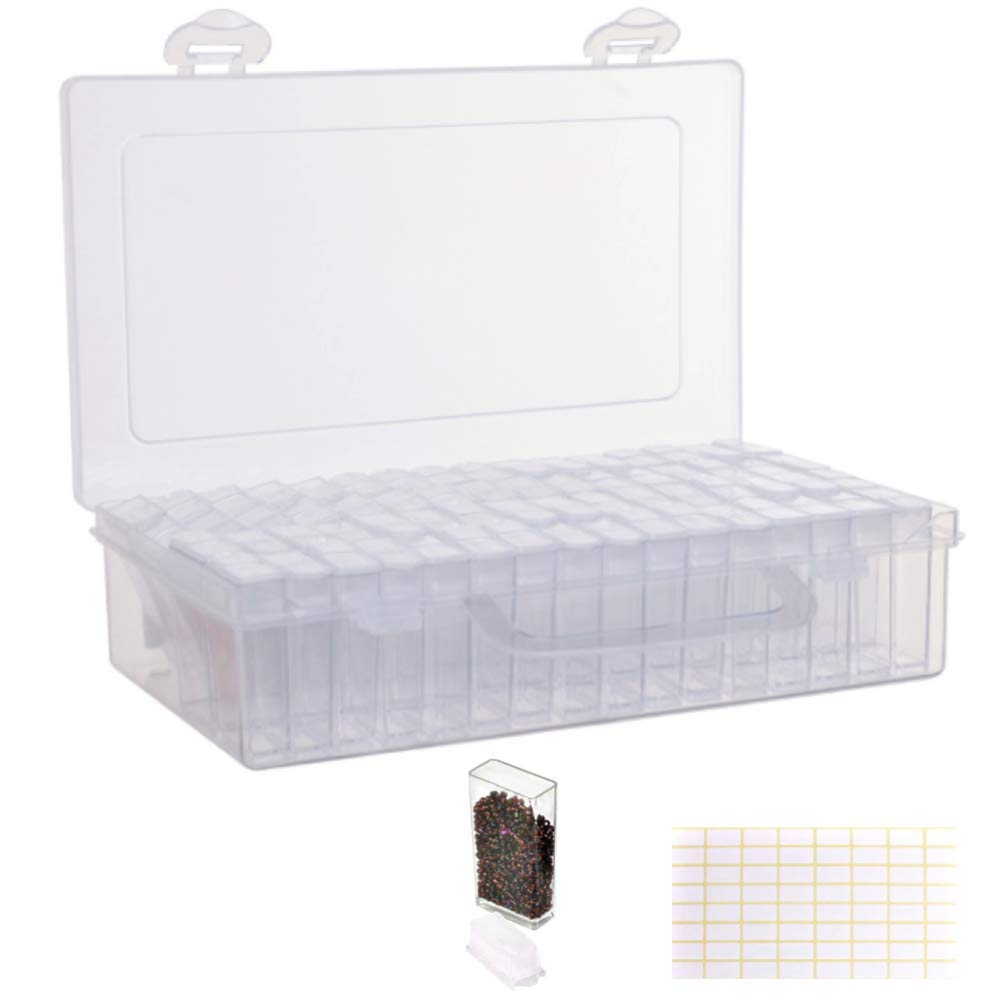 

Goods online store Chocople Bead Container, Bead Cabinet, Storage, Divided, 64 pieces