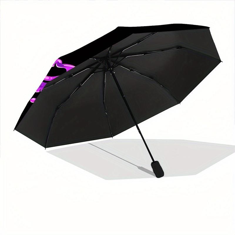 1pc Skull Yin Yang Automatic Opening/closing Umbrella with Auto Open/Close, Windproof, Foldable Sunshade yy250811173