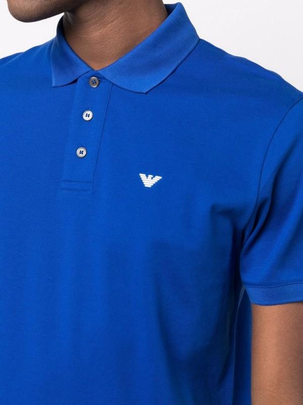 Emporio Armani Italian Brand Polo Shirt BLU - Size: XXXL