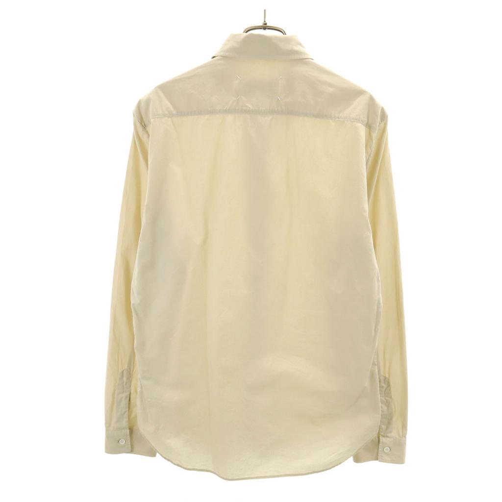 Maison Margiela 16SS Made In Romania Long Sleeve Cotton Shirt 48 Beige Men's Used
