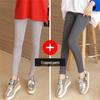 Leggings da Yoga Neri Elasticizzati in Modal da Donna - Taglie Forti, Lunghezza 3/4, Sottili per Primavera & Autunno