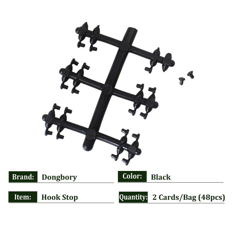 48PCS Hook Stops Beads Carp Fishing Accessories StoperBlack Carp Fishing Hair Chod Ronnie Rig Pop UP Boilies Stop Tackle