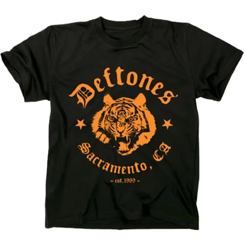Deftones printed T-shirts for summer and autumn 2025 loose and casual short-sleeved men's and women's sport tops