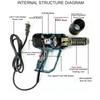 2000W LCD Hot Air Gun - Digital Heat Tool for Paint Removal and Car Repair