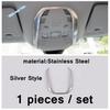 Silver Interior Fit For Peugeot 3008 5008 GT 2017 -  Glove & Gear Shift Box Sequ / AC Vent / Door Handle Bowl Cover Trim