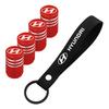 Car suede Keychain Wheel Tire Valve Dust Lever Air Cap Accessorie for Hyundai Tucson Accent Elantra Santa fe Sonata ix25 ix35 HH51