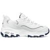 Skechers D'Lites 1.0 Height Increasing Low Top Chunky Sneakers Women's White Blue 99999863-WNV
