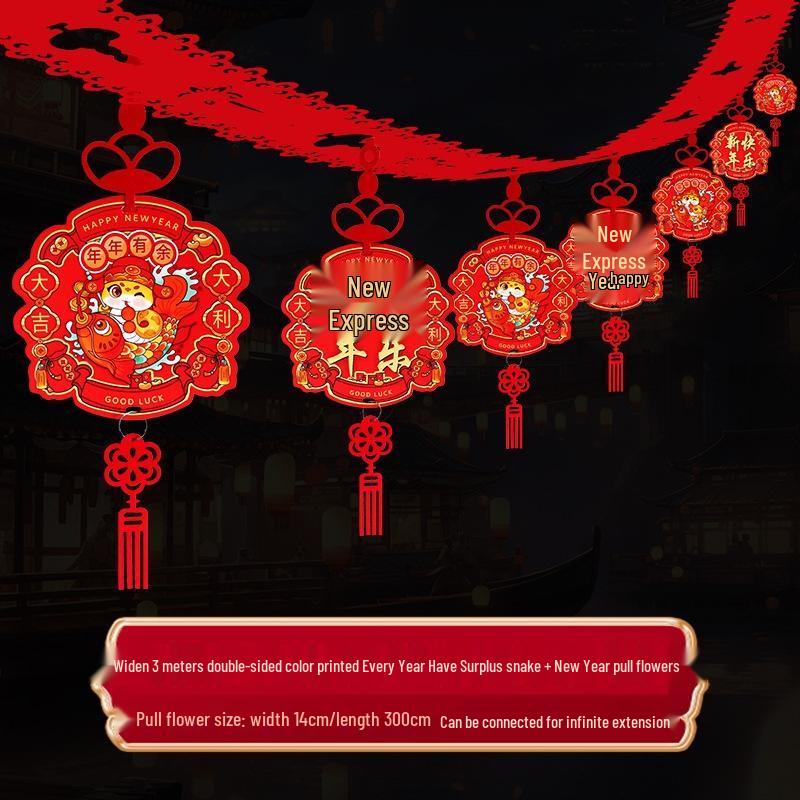 Guraide New Year Fu Character Hanging Garland