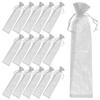 20pcs Organza Storage Bags Fan Storage Pouches Craft Wrapping Bags Gift Bags For Spring Summer Favor