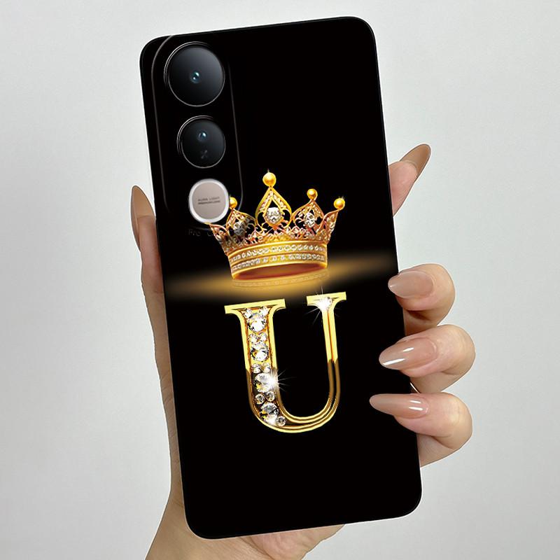 For Vivo V50 Lite 5G Case Luxury Letters Couple Silicone Soft Phone Cases For Vivo V50 V50Lite 5G Camera Protection Back Cover