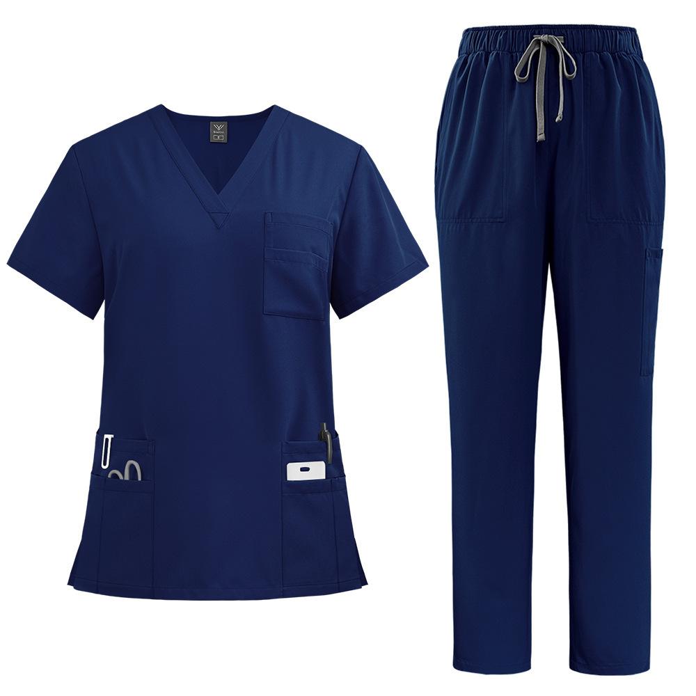 Summer Two-piece Elastic Workwear Suitable for Doctors and Nurses Hand Washing Clothes Suitable for Female Nurses' Uniforms