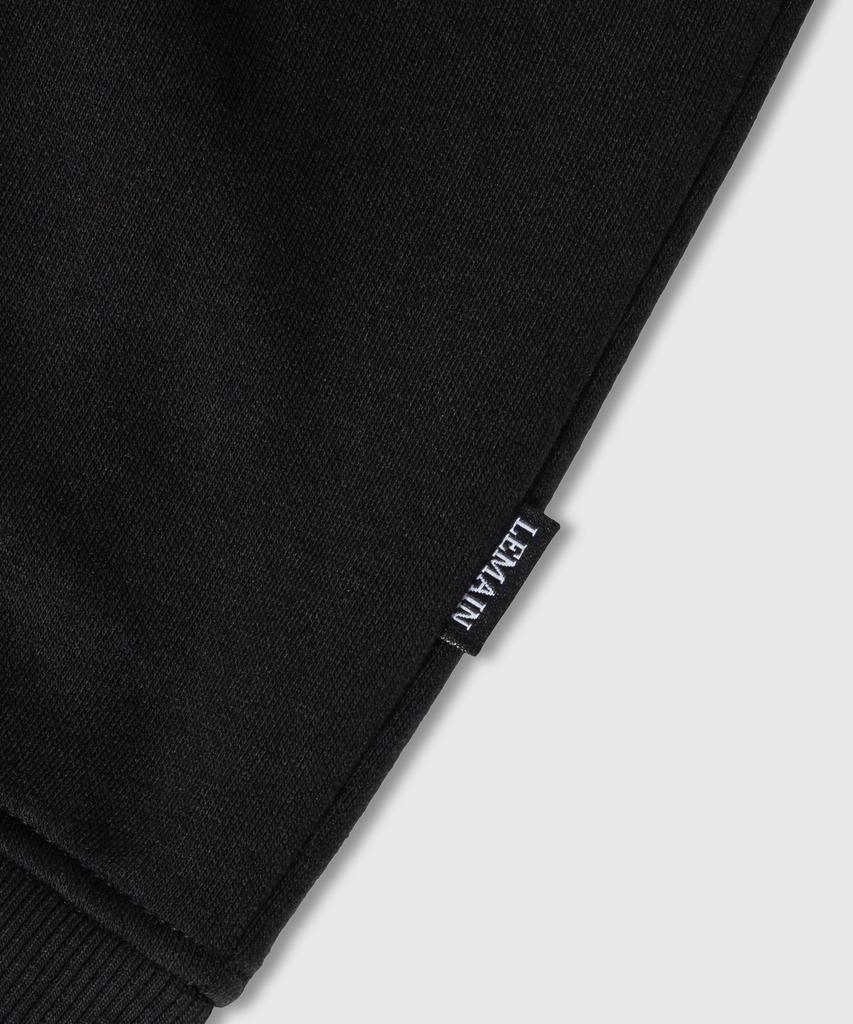 Lemain Second 2Way Oversized Sweat Zip-Up [Black]