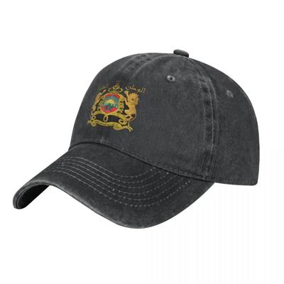 Royaume du Maroc Casquette de Baseball en Denim Drapeau Design Homme Chapeau de Trucker Mode Été Extérieur Respirant Casquettes de Baseball