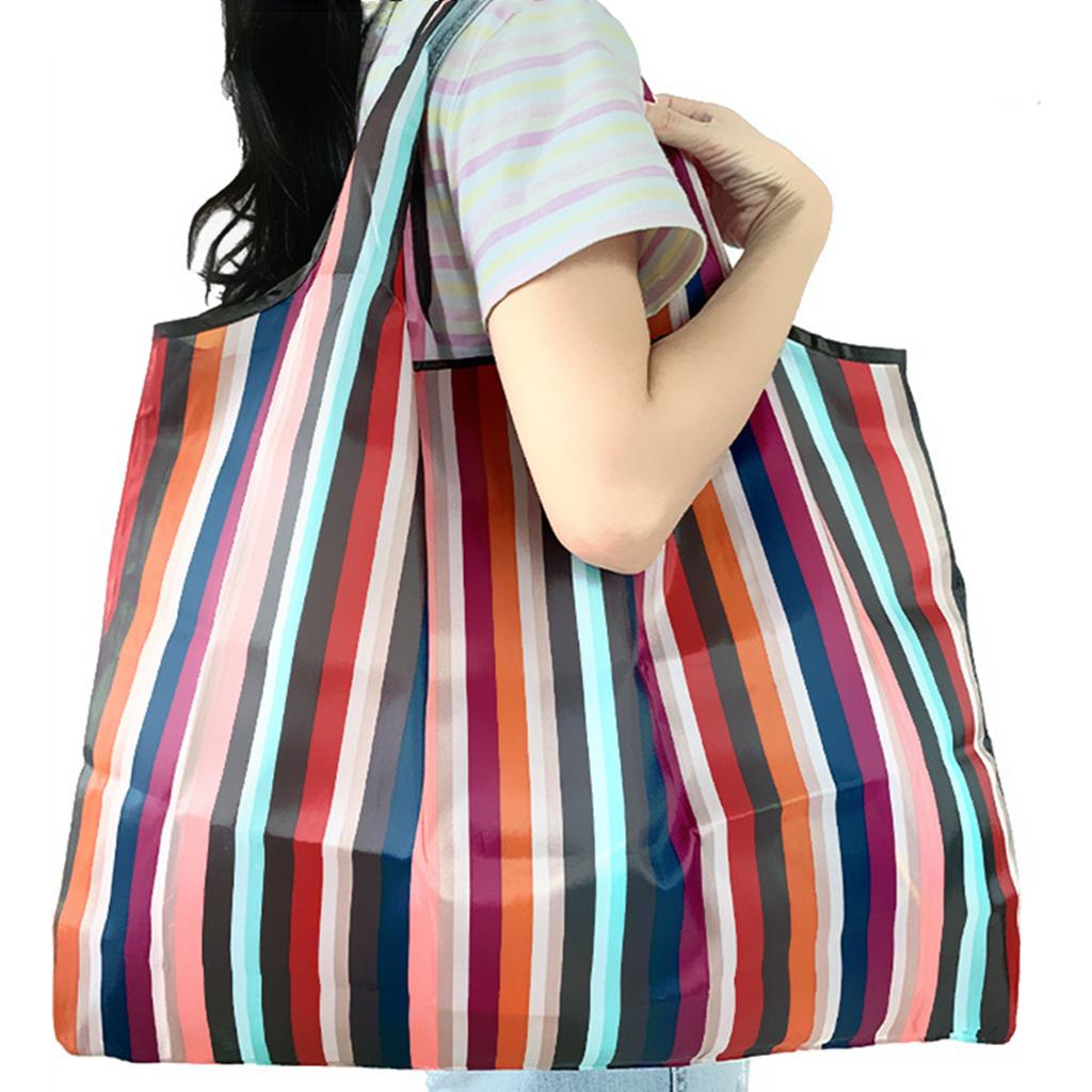 Large Capacity Foldable Shopping Bag Oxford Cloth Beautiful Fine Knitted Shopping Pouch for Girls