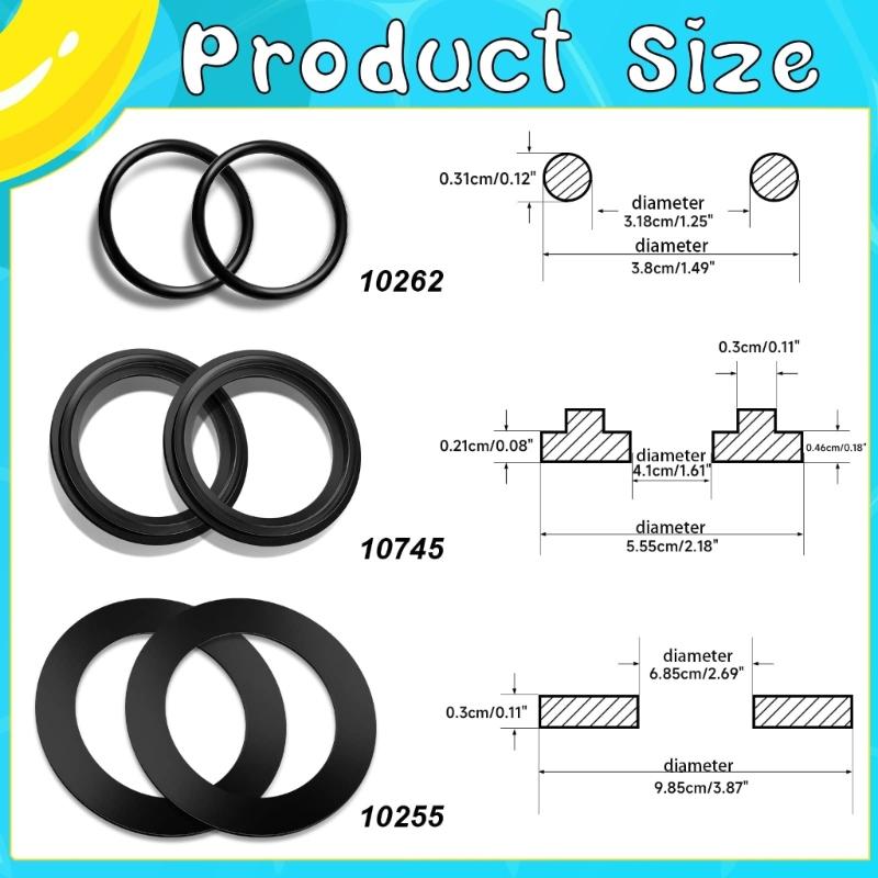 Accesorii pentru piscină, șaibă de cauciuc, inele de cauciuc, material cauciucat pentru Intex