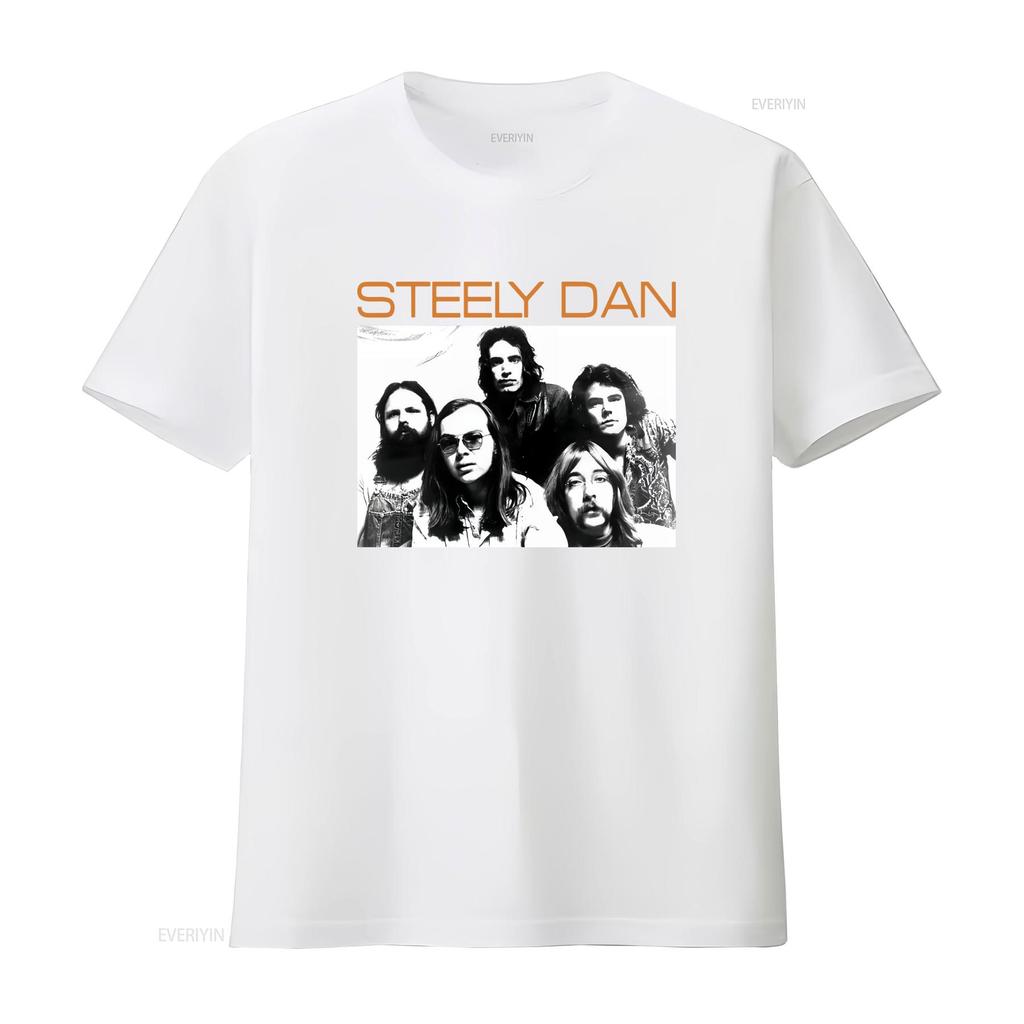 Steely Dan Classic 70s Rock Band Heavy Cotton T Shirt S 3xl Vintage Washed Versatile Streetwear Slightly Breathable Unisex Soft