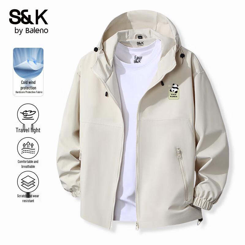 

Baleno SK Series Men s Hooded Cartoon Print Casual Jacket 2XL