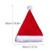 Light Up Christmas Hats Santa Claus Hats With LED Lights Christmas Party Hats Short Plush Christmas Holiday Hat For Kids &