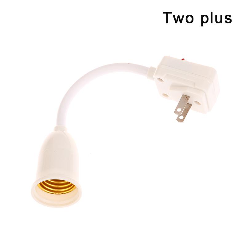 High Quality Household E27 Lamp Base Flexible Bend Wall Light Socket Adapter Plug Switch Lamp Bulb Extension Holder
