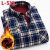 Winter Sherpa Lined Flannel Shirt Jackets for Men Long Sleeve Button Down Fleece Dress Shirts Men's Casual Warm Comfortable Thermal Shirt With Pockets