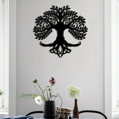 1pc Tree of Life Metal Wall Art Decor for Front Door Housewarming Gift