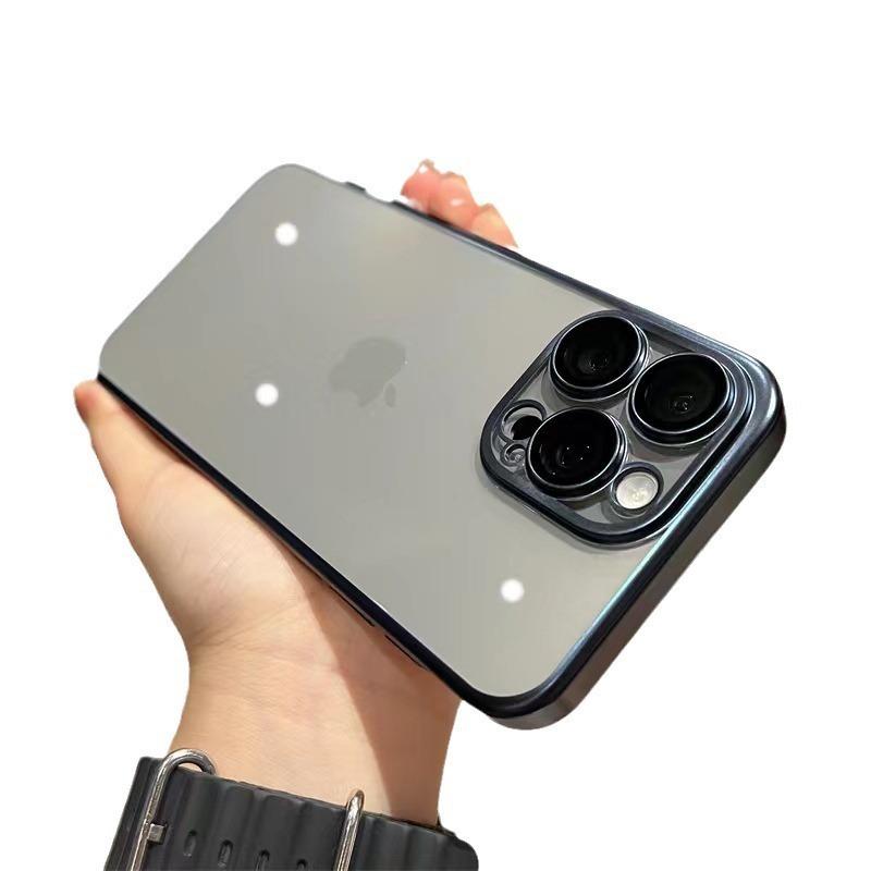 Electroplating matte original color iPhone11 is suitable for Apple 11PROMAX mobile phone case 11 with lens film all-inclusive soft
