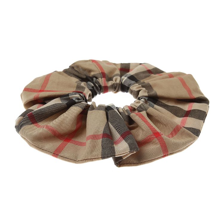 Burberry Classic Check Cotton Hair Tie Kids Accessories 8038397-A7026 Brown,F