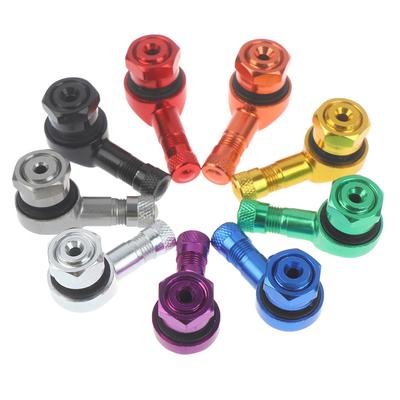 2 PEZZI CNC Moto Angolo 90 Gradi Stelo Valvola Tubeless Ruota Pneumatico Alluminio Accessori Moto Utensili