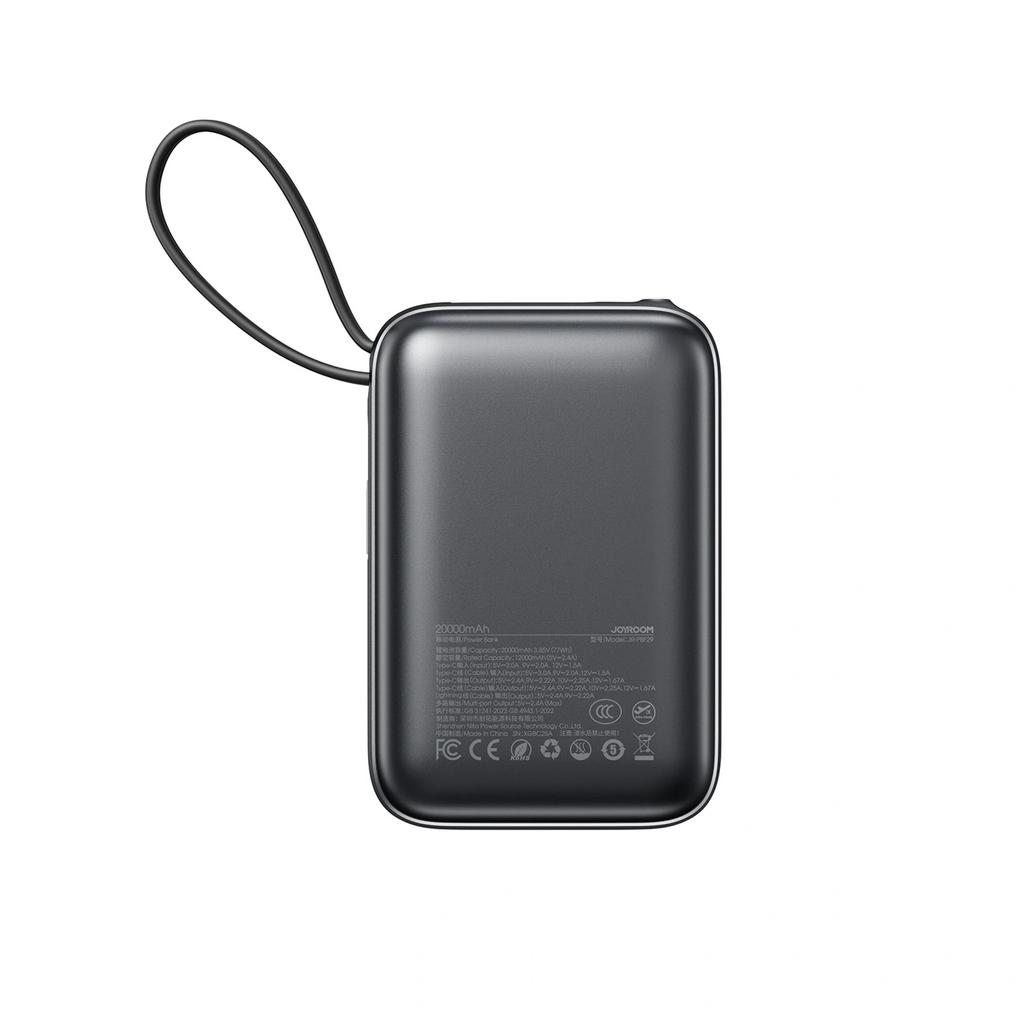Powerbank Joyroom Jr-Pbf29 20000Mah 22,5W Z Podwójnym Kablem - Czarny