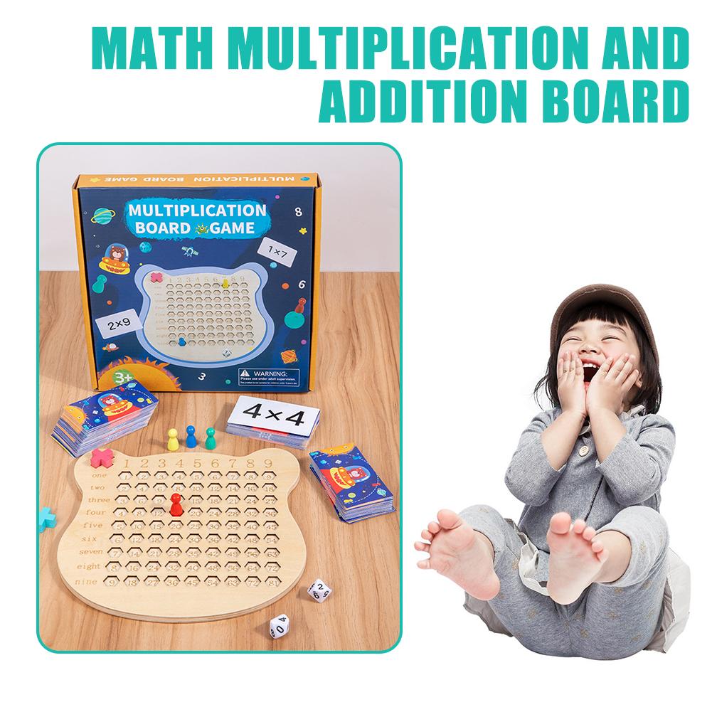 2in1 Wooden Math Multiplication Addition Board For Kids Workmanship ...