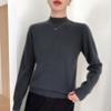 Luxury Women's Cashmere Half-High Collar Sweater, Light and Skin-Friendly, Perfect for Autumn and Winter