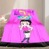1pc Easy-Care Betty Boop Blanket, Perfect for Couch, Bed, Home, Travel & More, Warm & Durable Printed Blanket