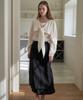 Peullobeu Shine Lap Skirt_Bk