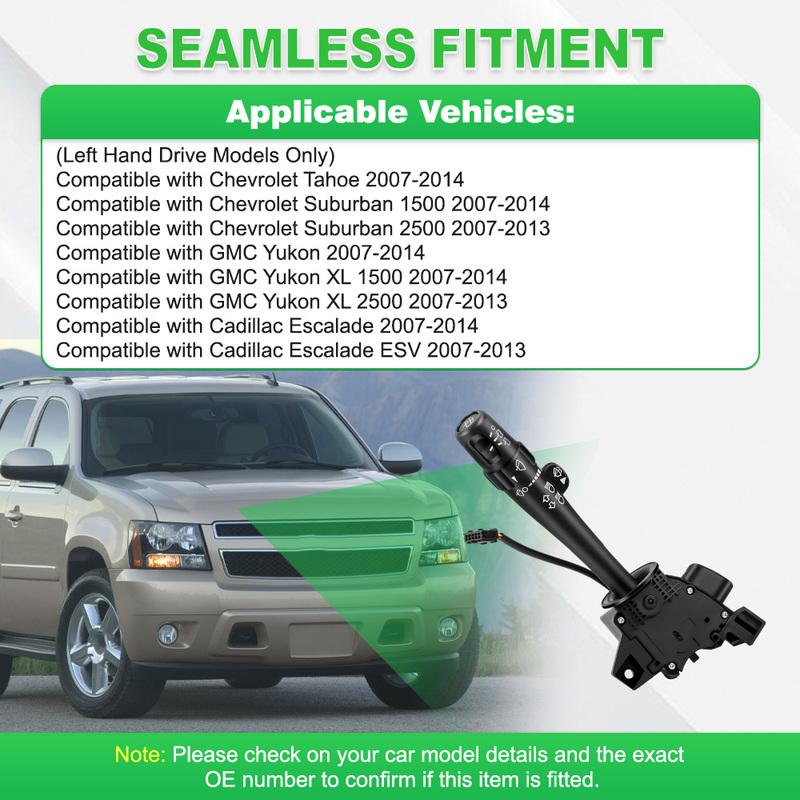 Car Wiper Stalk Turn Signal  Fog Light Steering Column Switch for Chevrolet Tahoe Suburban GMC Yukon Cadillac Escalade